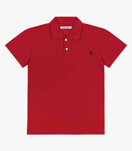 Camisa Polo Infantil Trick Nick Vermelho