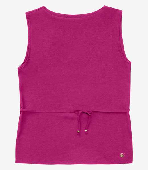 Regata Feminina com Amarração Rovitex Rosa