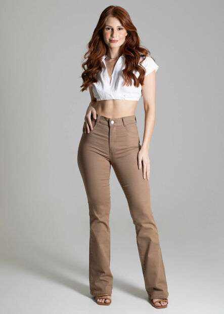 Calça Sarja Sawary Boot Cut - 274346