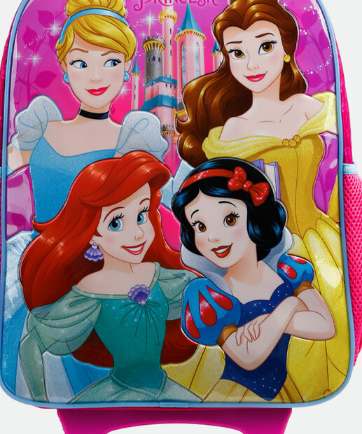 Mochila Mala Com Rodas Infantil Princesas Xeryus 