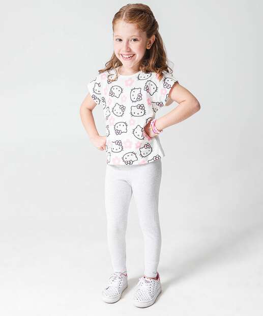 Image_Calça Infantil Legging Básica Cotton Tam 4 a 10