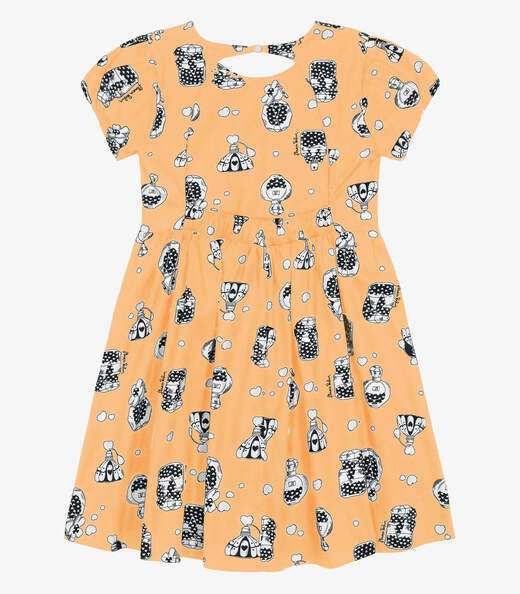 Vestido Infantil Trick Nick Amarelo