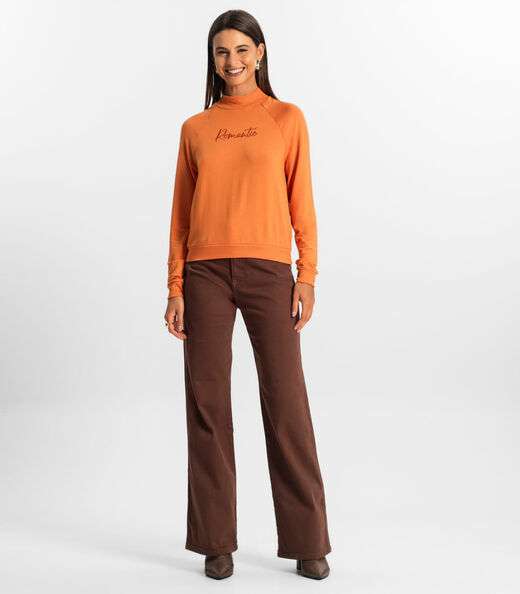 Blusão Raglan Feminino Rovitex Laranja