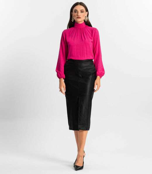 Blusa Viscose Manga Longa Endless Rosa