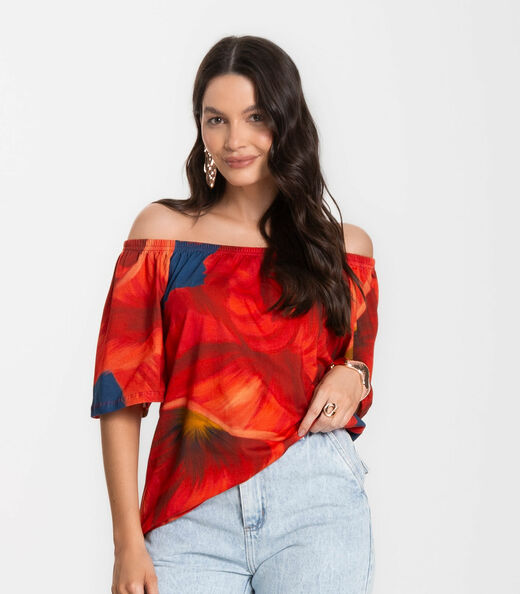 Image_Blusa Feminina Ciganinha Infinita Cor Vermelho