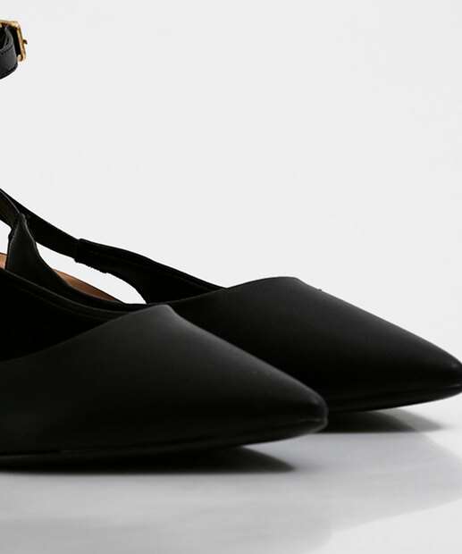 Scarpin Feminino Slingback Salto Grosso Bebecê 