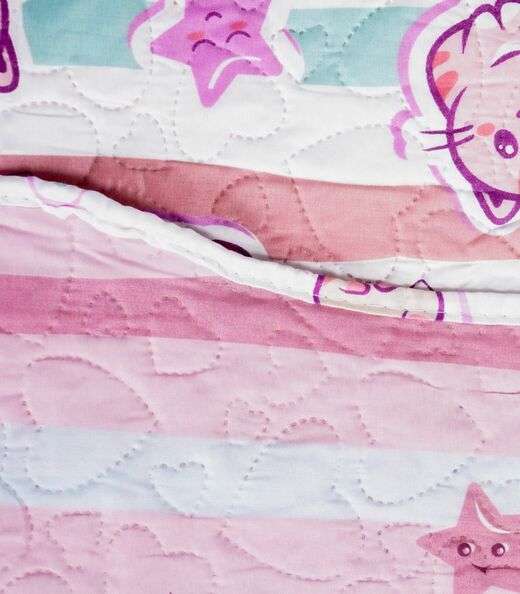 Jogo Cobre Leito Dupla Face Solteiro Bene Casa Rosa