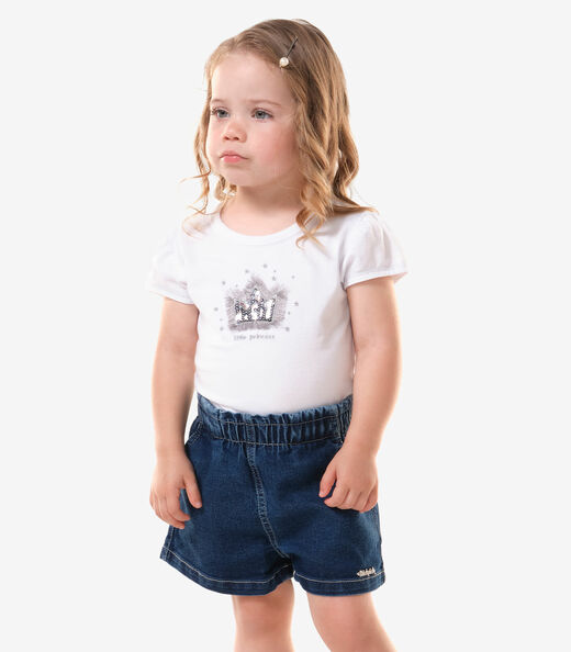 Image_Conjunto Infantil Blusa Com Shorts Trick Nick Branco