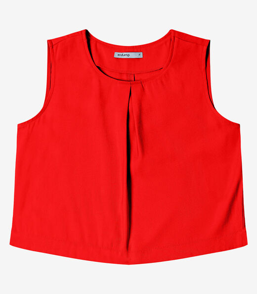 Regata Feminina Em Alfaiataria Endless Laranja