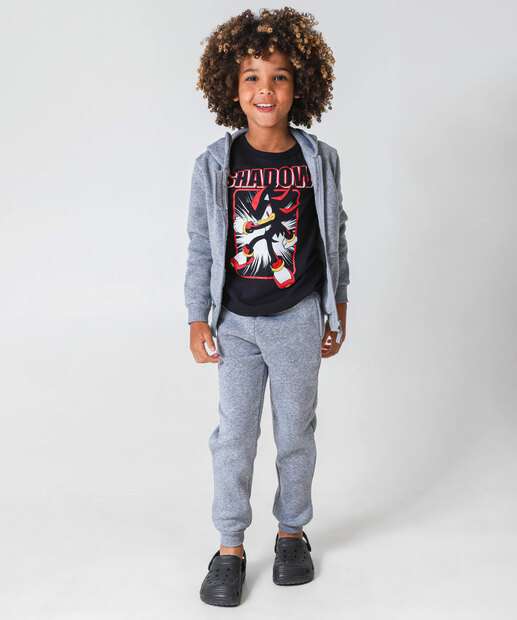 Camiseta Infantil Estampada Sonic Tam 4 a 10