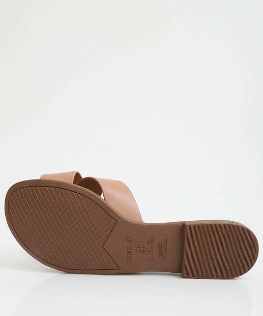 Rasteirinha Feminina Tiras Beira Rio Bege