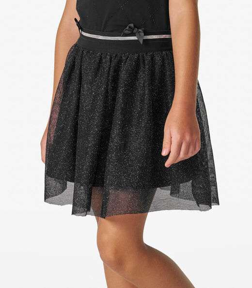 Conjunto Infantil Blusa com Saia Trick Nick Preto