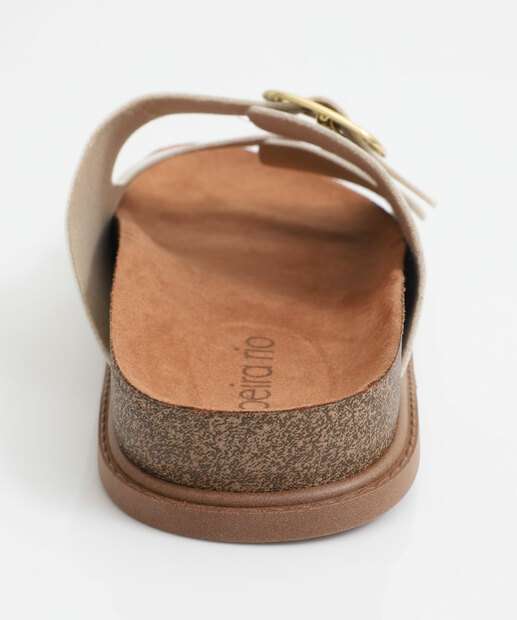 Rasteirinha Feminina Birken Fivelas Beira Rio Branco