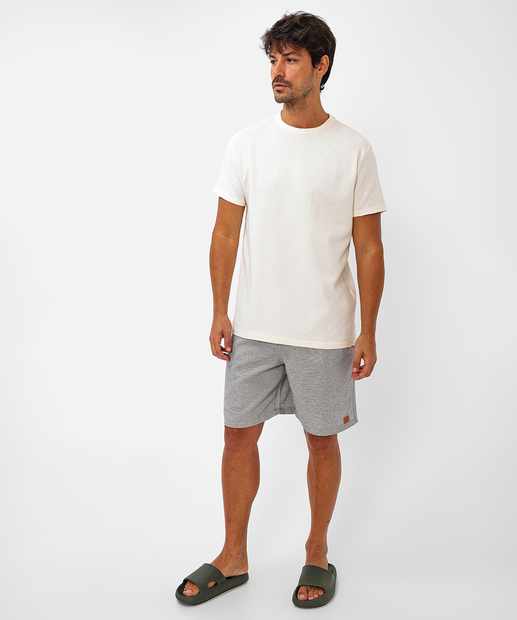 Image_Bermuda Masculina Textura Bolsos Marisa Azul