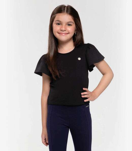 Blusa Infantil Feminina Trick Nick Preto