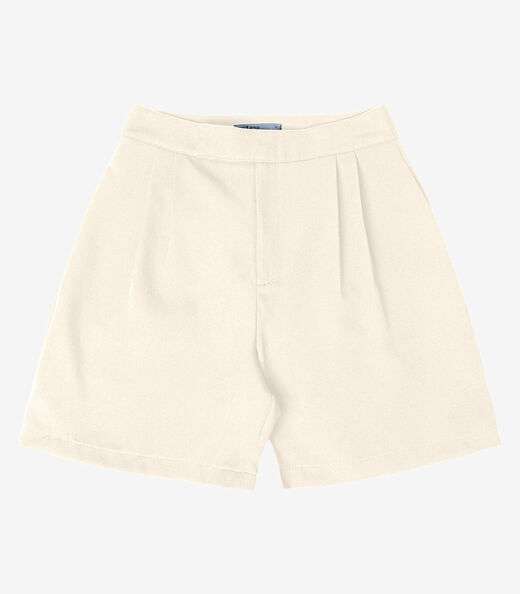 Bermuda Feminina Alfaiataria Endless Bege