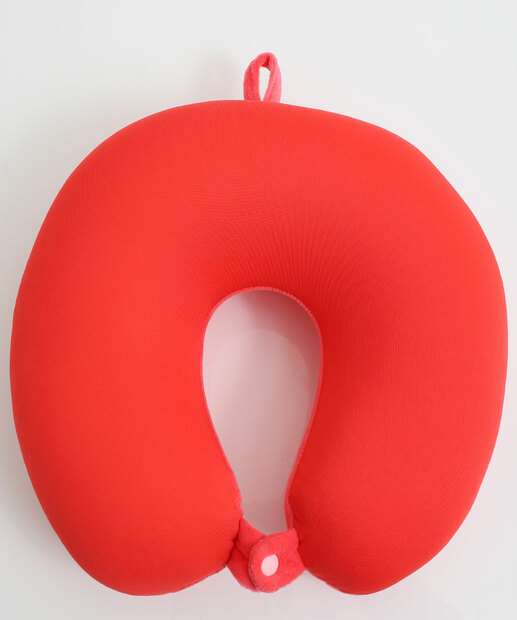 Almofada Pescoço Plush Marisa Rosa