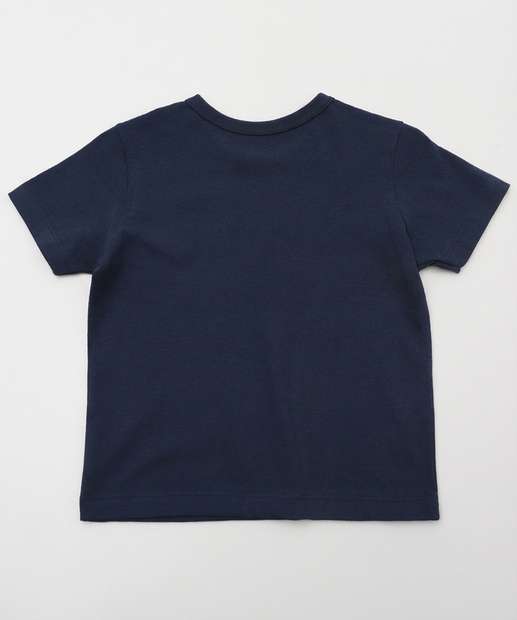 Camiseta Infantil Animais Manga Curta Marisa Tam 1 a 3 Azul