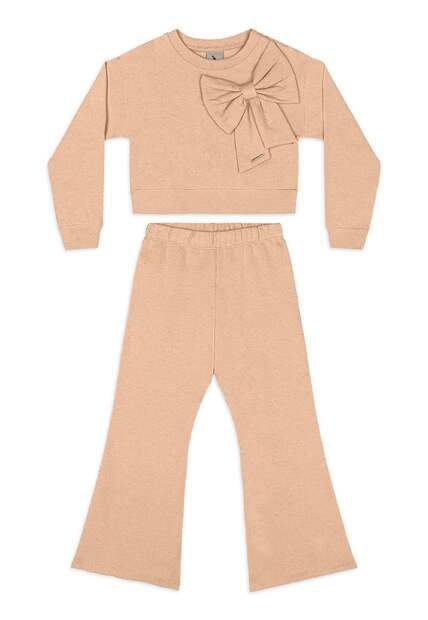 Conjunto Blusão Laço e Calça Flare Quimby