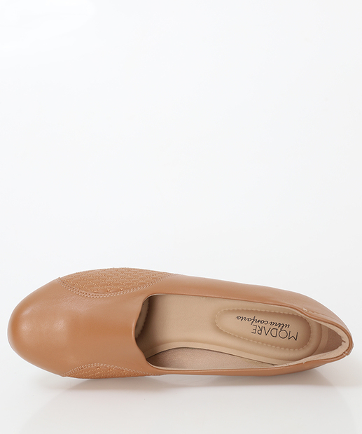 Scarpin Feminino Salto Anabela Modare Caramelo