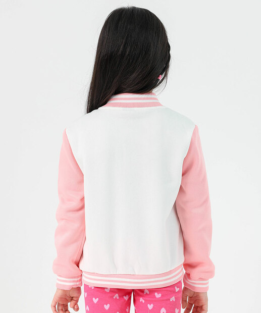 Jaqueta Bomber Infantil Minnie Marisa Tam 4 a 10 Rosa