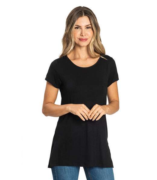 Image_Blusa Básica Alongada Feminina Rovitex Preto