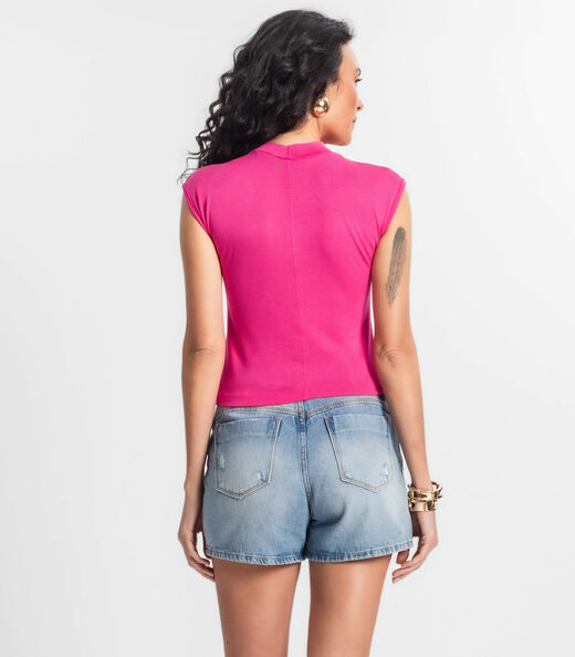 Regata Feminina Visco Tricô Select Rosa