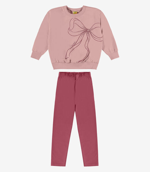 Conjunto Blusão com Legging Rovi Kids Rosa