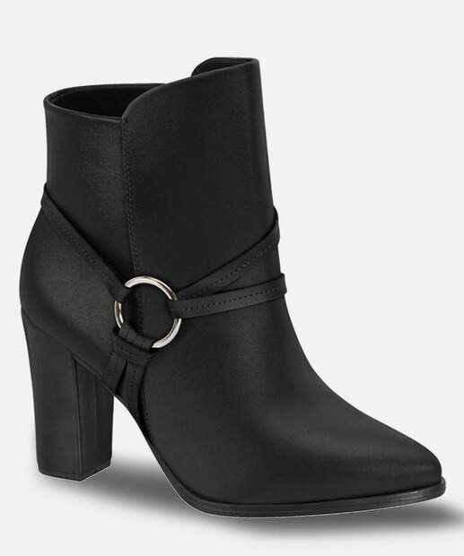 Bota Feminina Cano Curto Bico Fino Beira Rio 