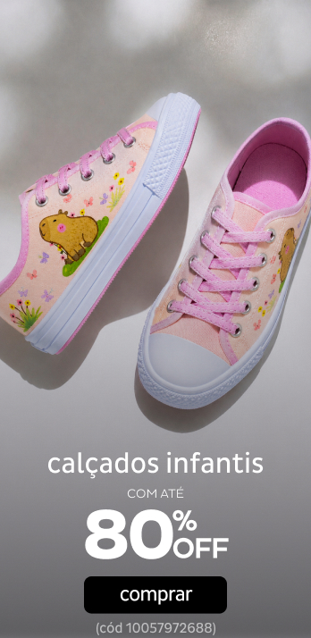 Calçados Infantis por até 80% OFF