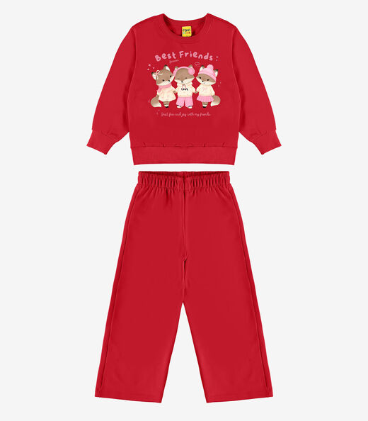 Image_Conjunto Blusão Com Calça Feminina Rovi Kids Vermelho