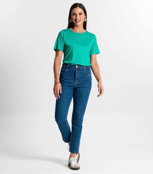 Blusa Feminina Manfa Curta Rovitex Verde