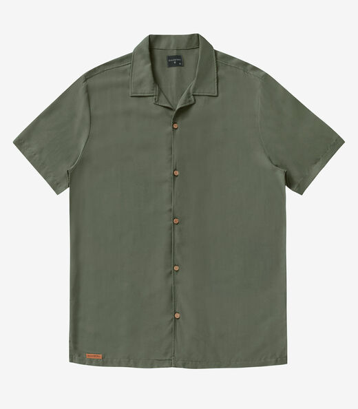 Camisa Masculina Viscolinho Diametro Verde