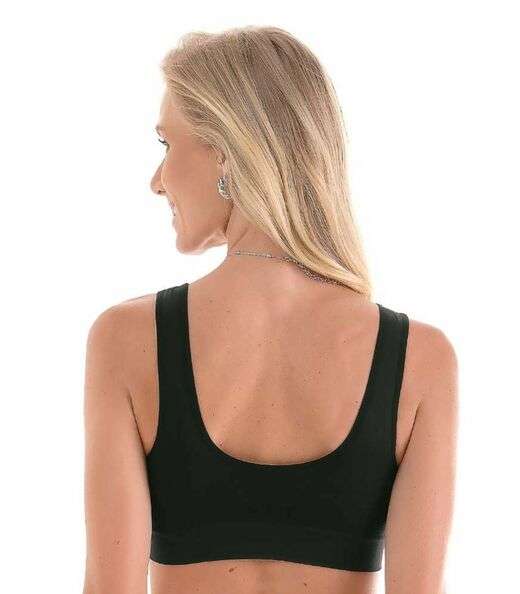 Sutiã com Bojo Removível e Fecho Frontal Zee Rucci Preto