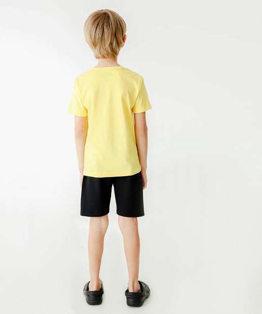 Conjunto Infantil Manga Curta Sonic Tam 4 a 10