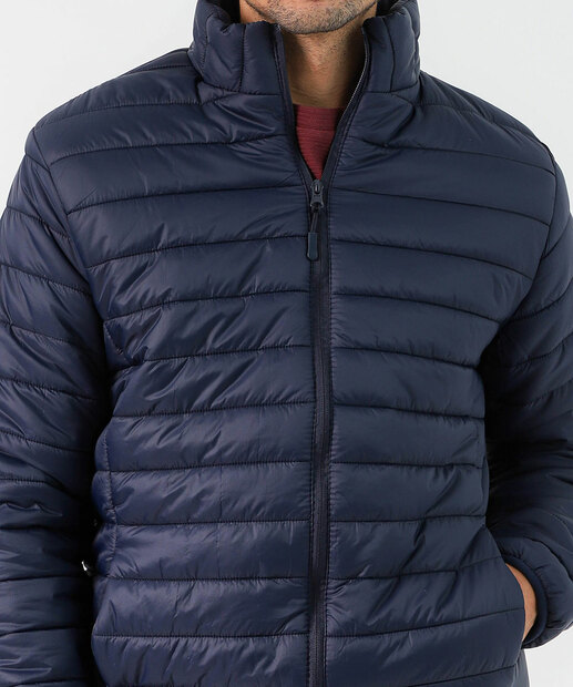 Jaqueta Masculina Puffer Bolsos MR Azul