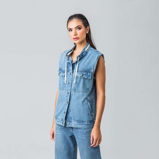 Colete Jeans Feminino Disparate