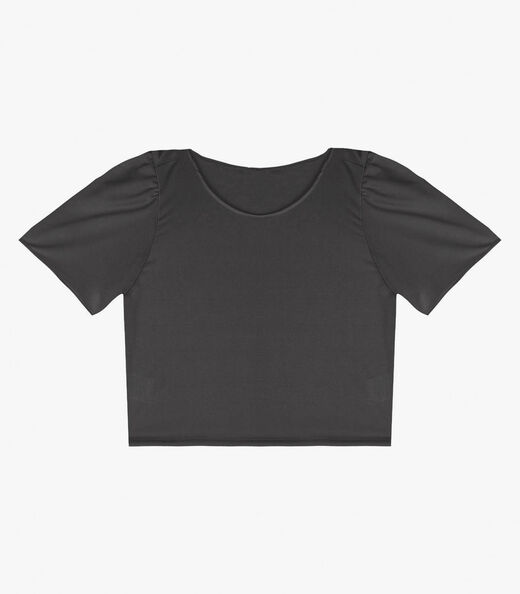 Blusa Feminina Em Malha Langui Infinita Cor Cinza
