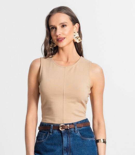 Regata De Ponto Roma Feminino Endless Marrom