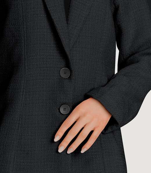 Blazer Feminino Tweed Endless Preto