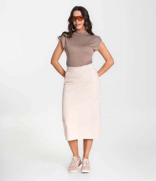 Regata Feminina em Visco Tricot Infinita Cor Marrom