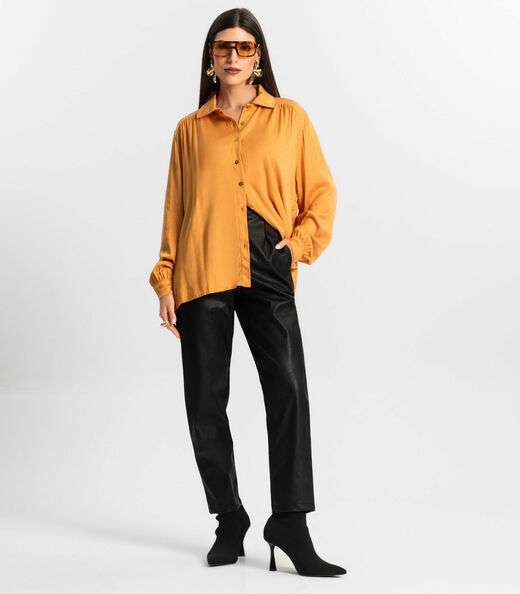 Camisa Feminina Manga Longa Endless Marrom