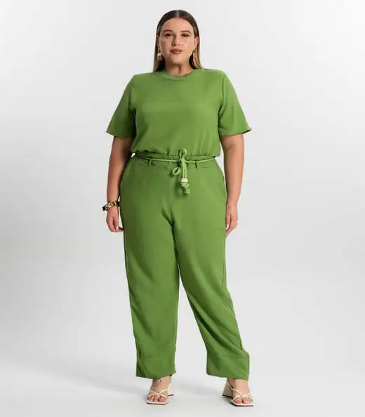 Blusa Feminina Plus Size Secret Glam Verde