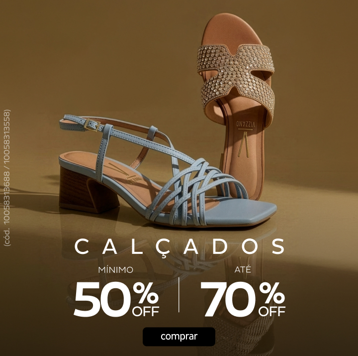 Calçados com até 70OFF