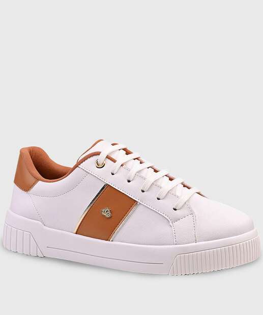 Image_Tênis Feminino Casual Recortes Marisa Branco