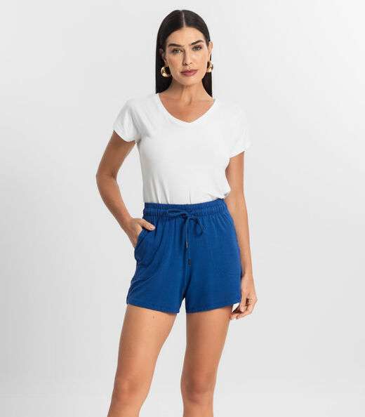 Shorts Feminino Rovitex Azul