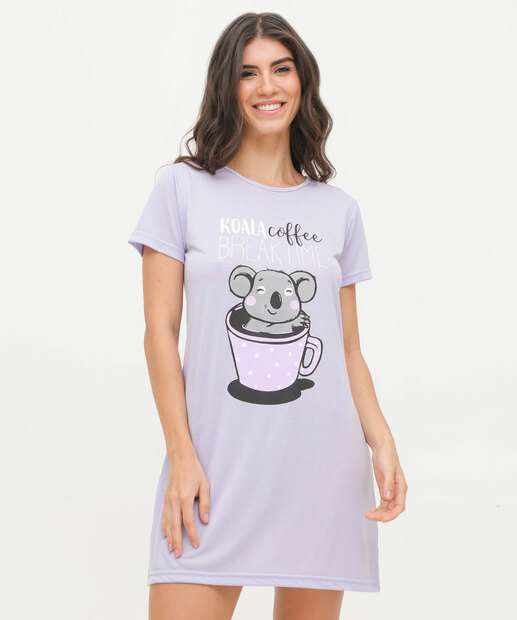 Camisola Estampa Coala Manga Curta Marisa