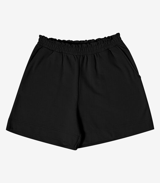 Image_Shorts Feminino em Moletom Sarjado Rovitex Preto