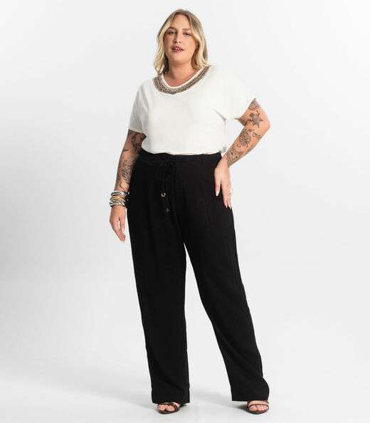 Image_Calça Feminina Reta Secret Glam Preto