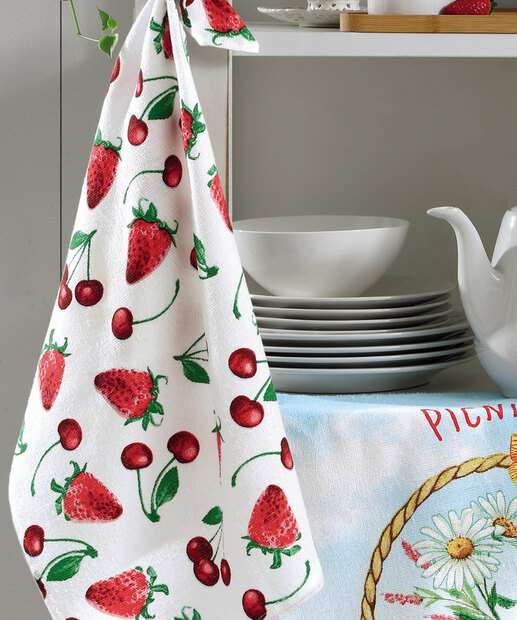 Kit Pano de Copa Felpudo Picnic Döhler 3 Peças